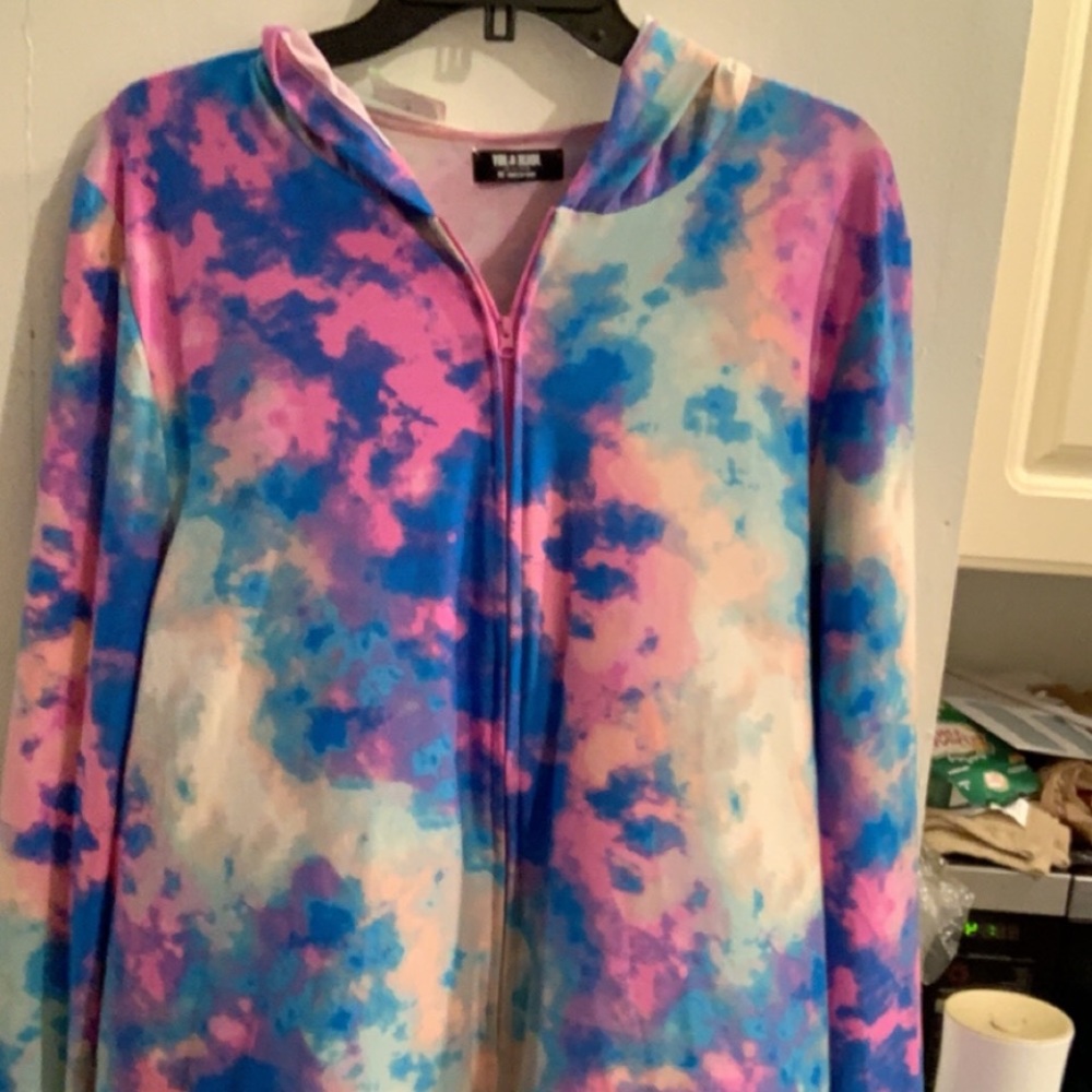 Two piece rainbow tracksuit